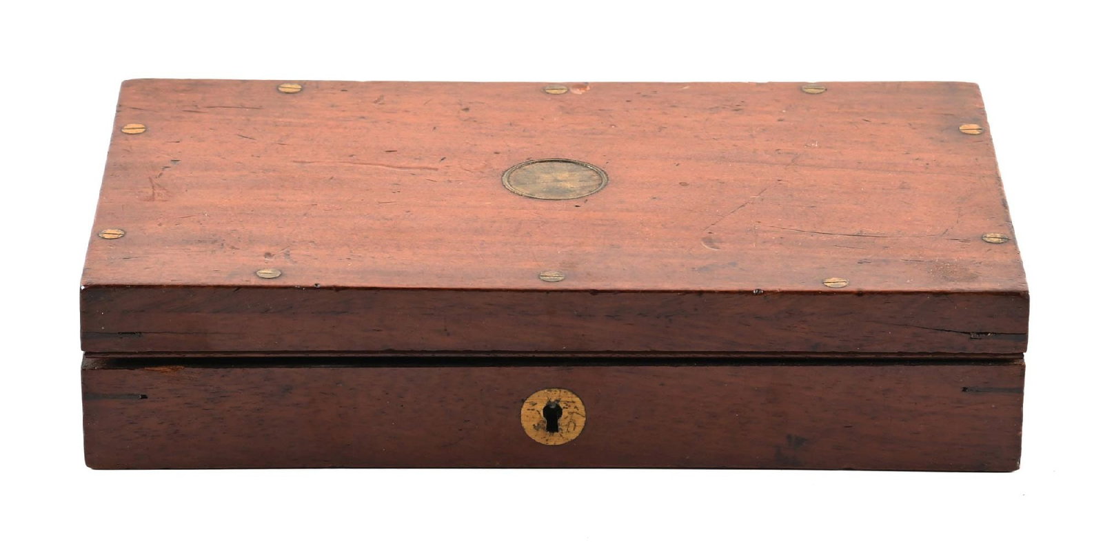 19TH CENTURY PRESENTATION STYLE REVOLVER CASE. (1 of 3)