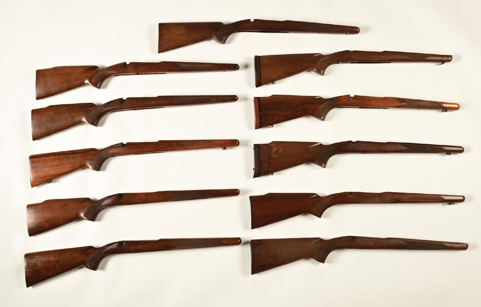 LOT OF (11) WINCHESTER MODEL 70 STOCKS. (1 of 1)