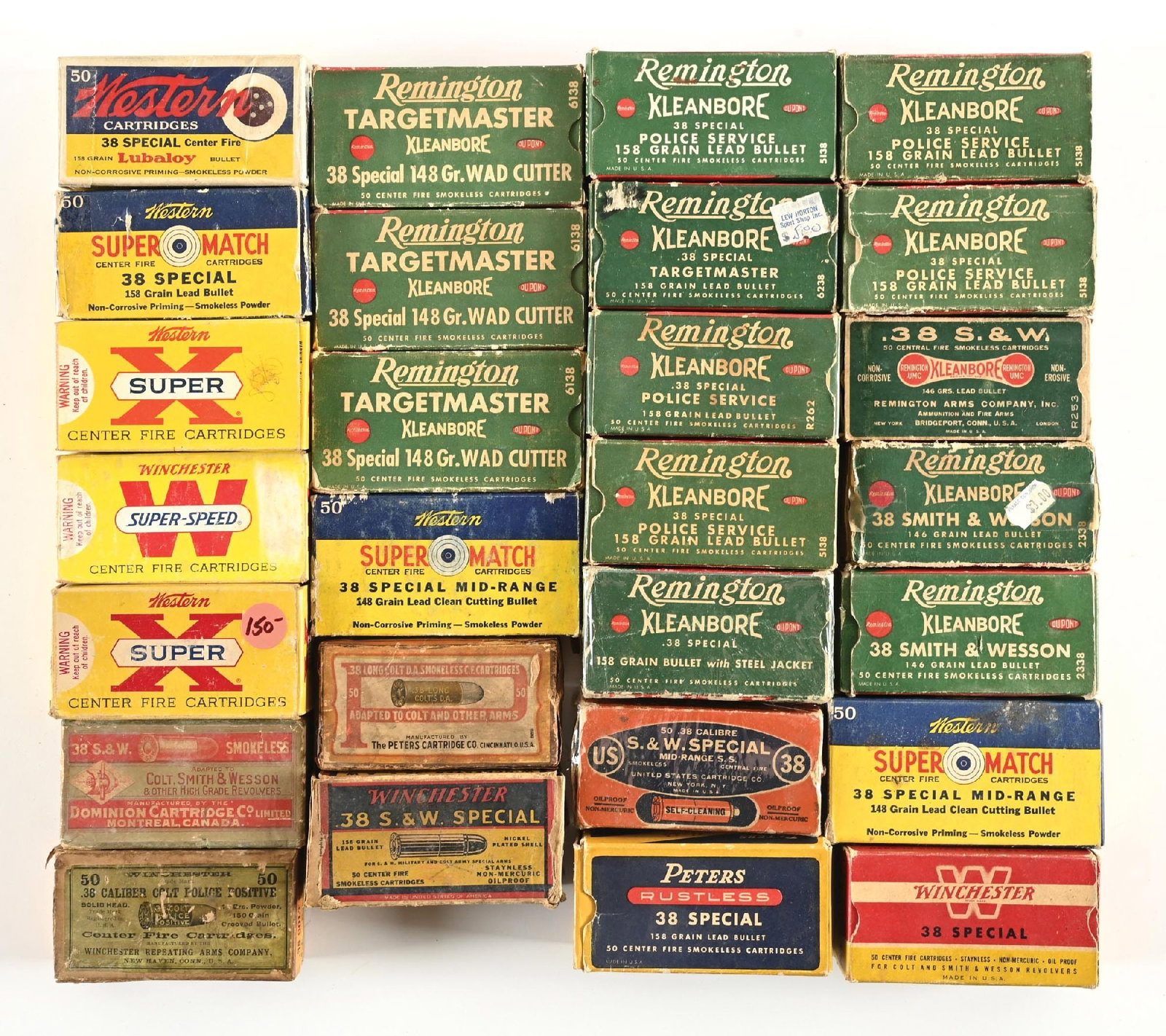 LARGE LOT (27) BOXES OF COLLECTIBLE .38 SPECIAL AMMUNITION (1 of 1)