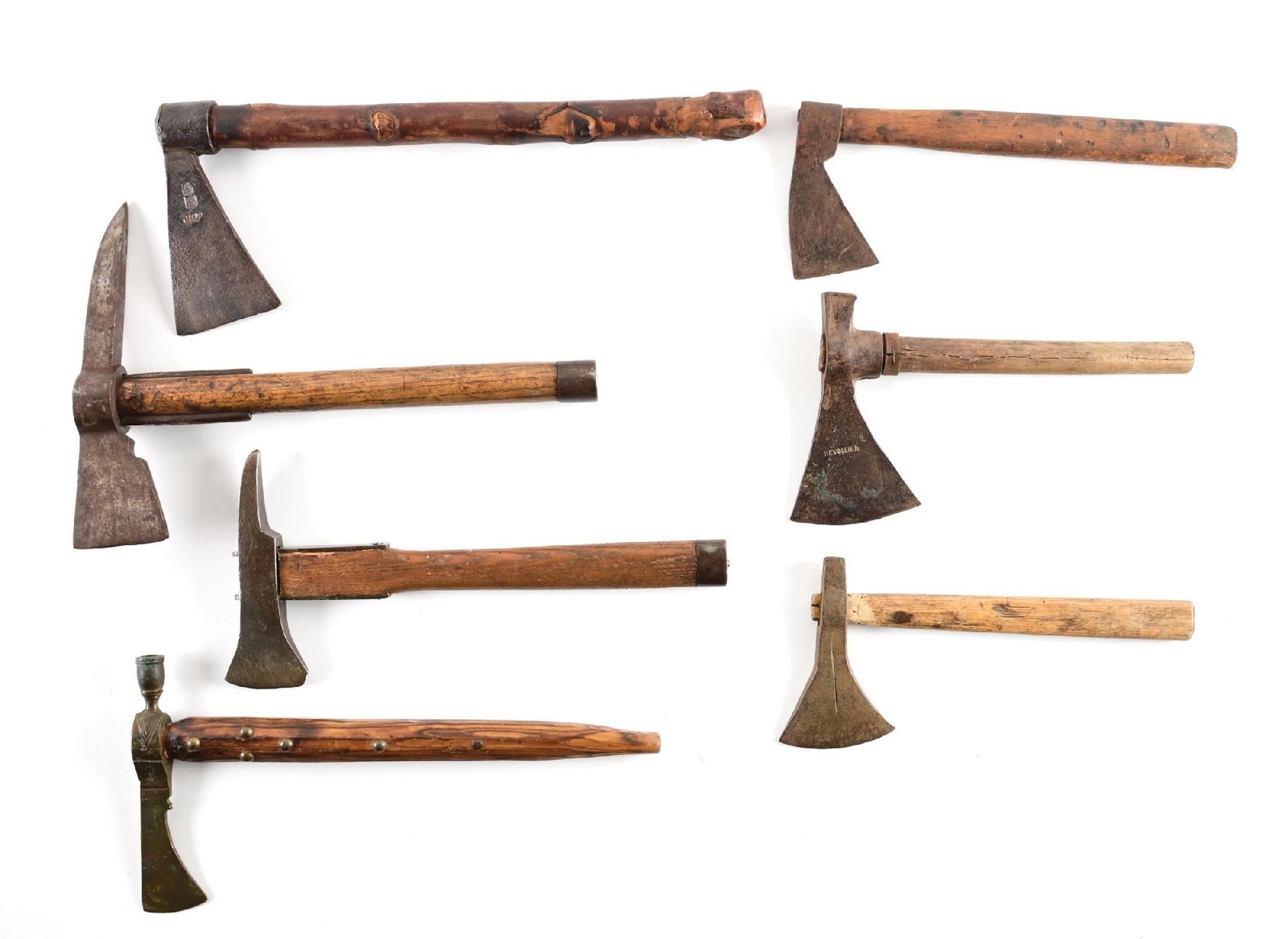 LOT OF 7: AXES AND TOMAHAWKS. (1 of 5)
