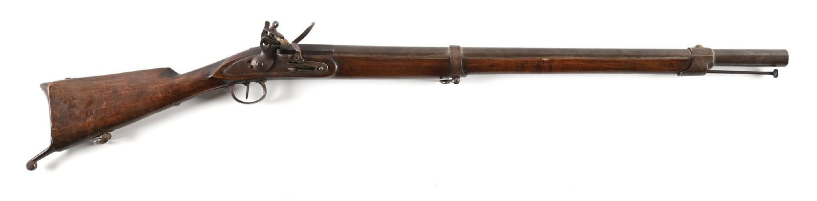 (A) MASSIVE 6 BORE AFRICAN FLINTLOCK TRADE MUSKET BY GEORGE LALOUX. (1 of 2)