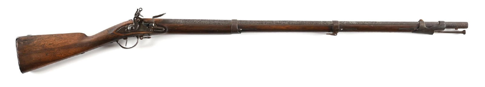 (A) BELGIAN CHARLEVILLE 1777 STYLE FLINTLOCK CARBINE. (1 of 2)