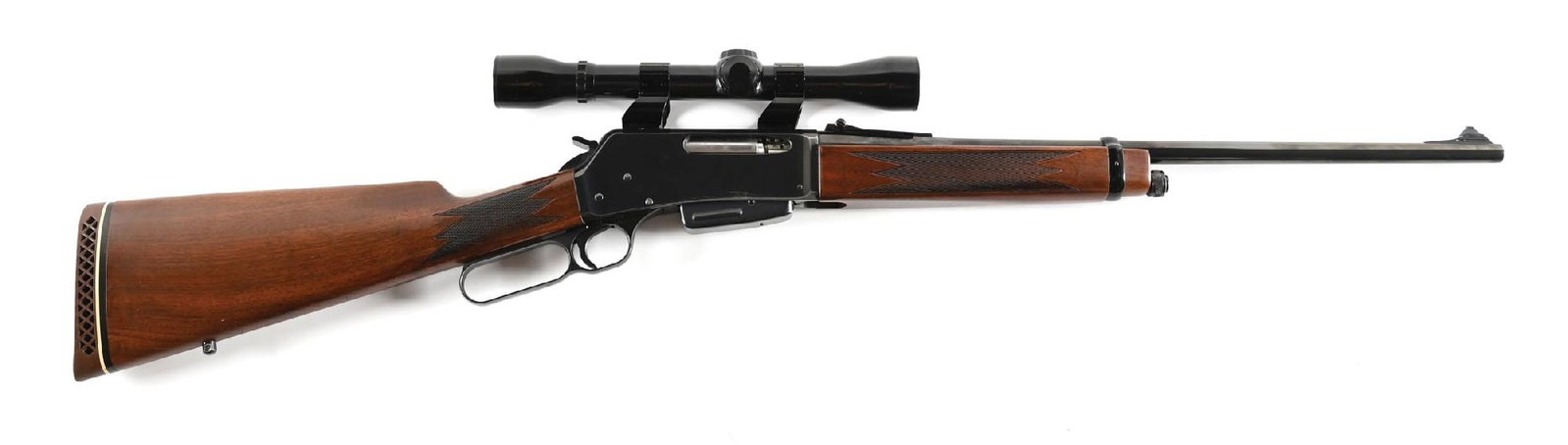 (C) EARLY BELGIUM BROWNING BLR LEVER ACTION RIFLE. (1 of 2)
