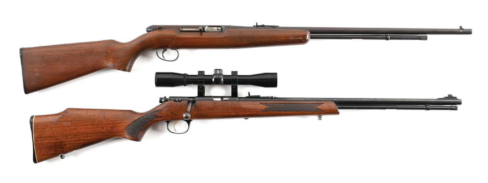 (M) LOT OF 2: REMINGTON MODEL 550-1 SEMI-AUTOMATIC AND MARLIN MODEL 783 BOLT ACTION RIFLES. (1 of 2)