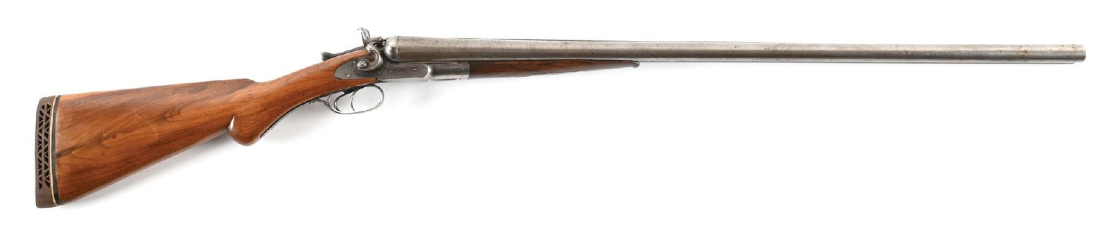 (A) COLT MODEL 1878 SIDE BY SIDE 10 GAUGE SHOTGUN. (1 of 2)
