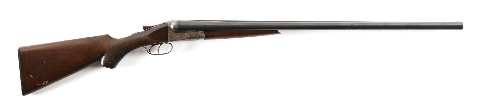 (C) AH FOX STERLINGWORTH 12 GAUGE SIDE BY SIDE SHOTGUN. (1 of 2)