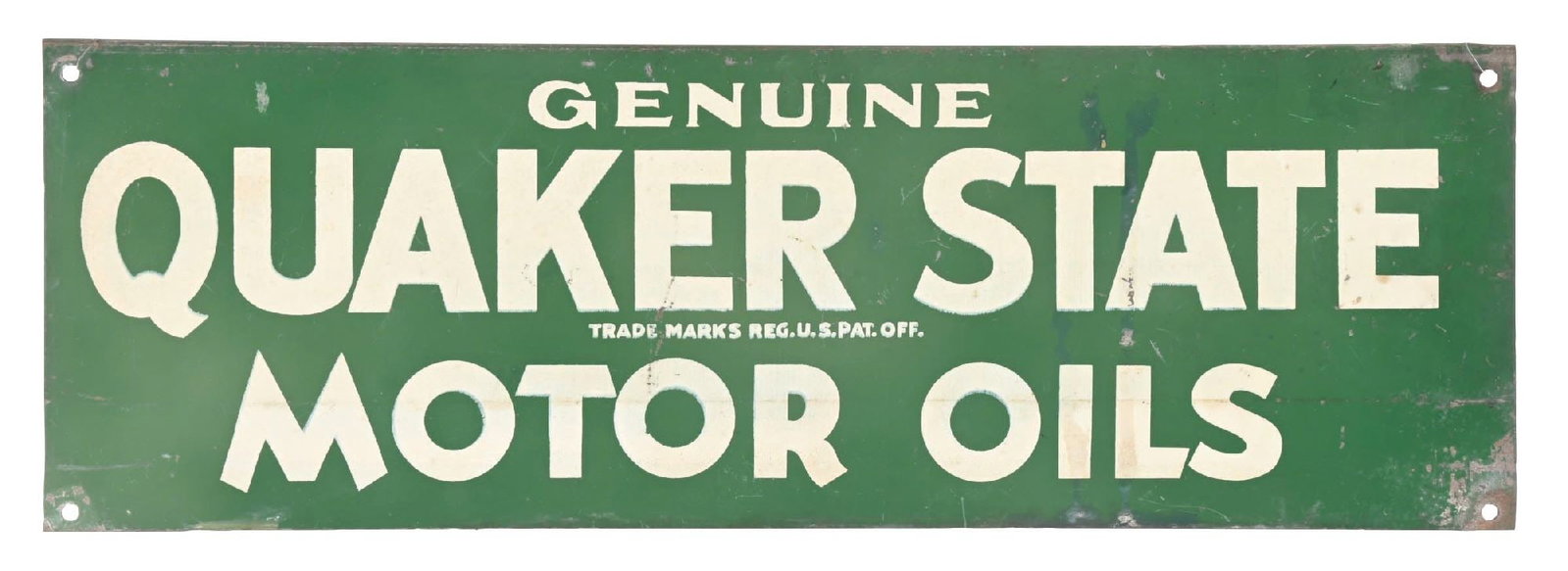 QUAKER STATE MOTOR OILS TIN RACK SIGN (1 of 2)