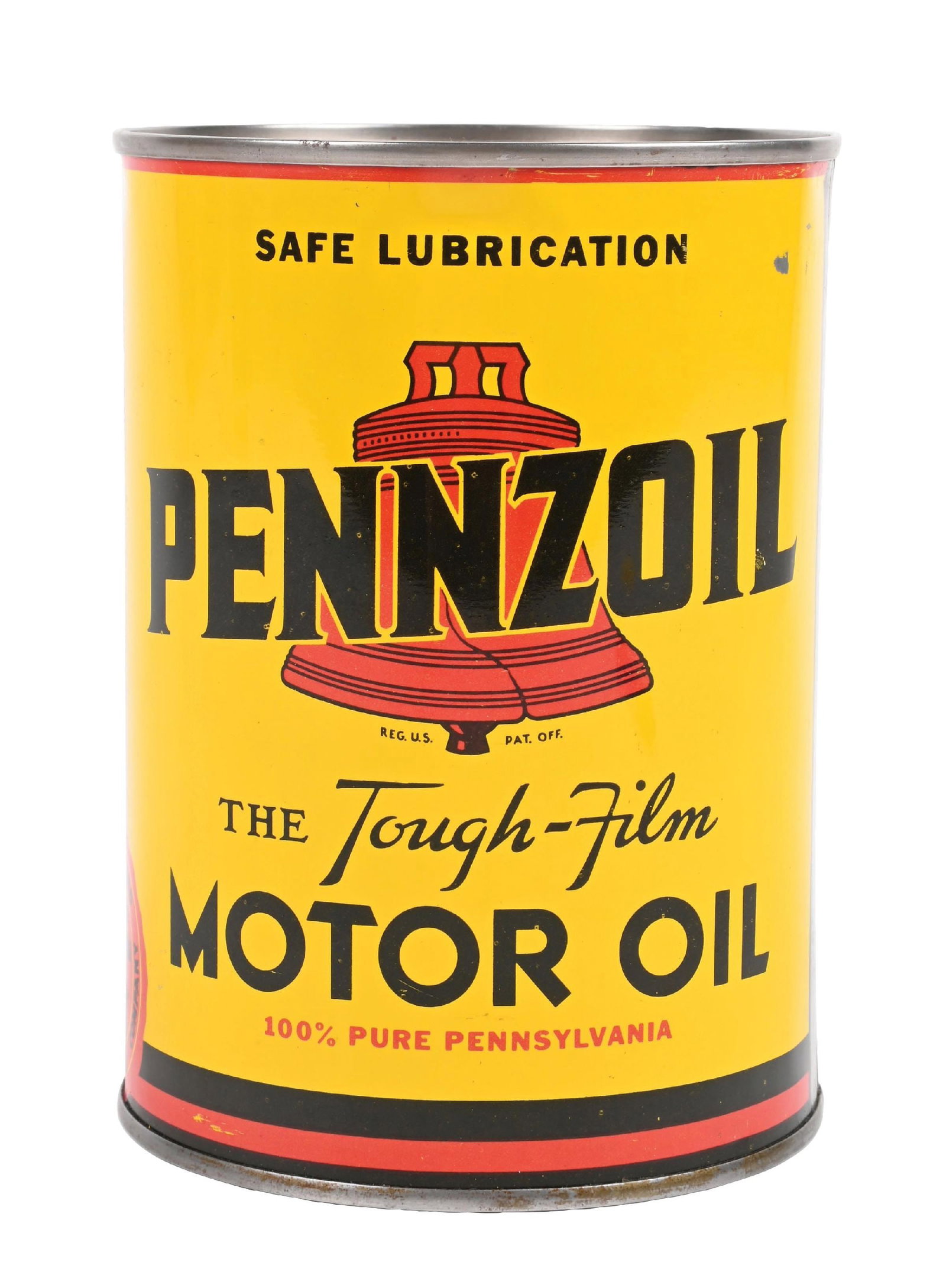 PENNZOIL MOTOR OIL ONE QUART CAN W/ AIRPLANE & OWL GRAPHIC (1 of 6)