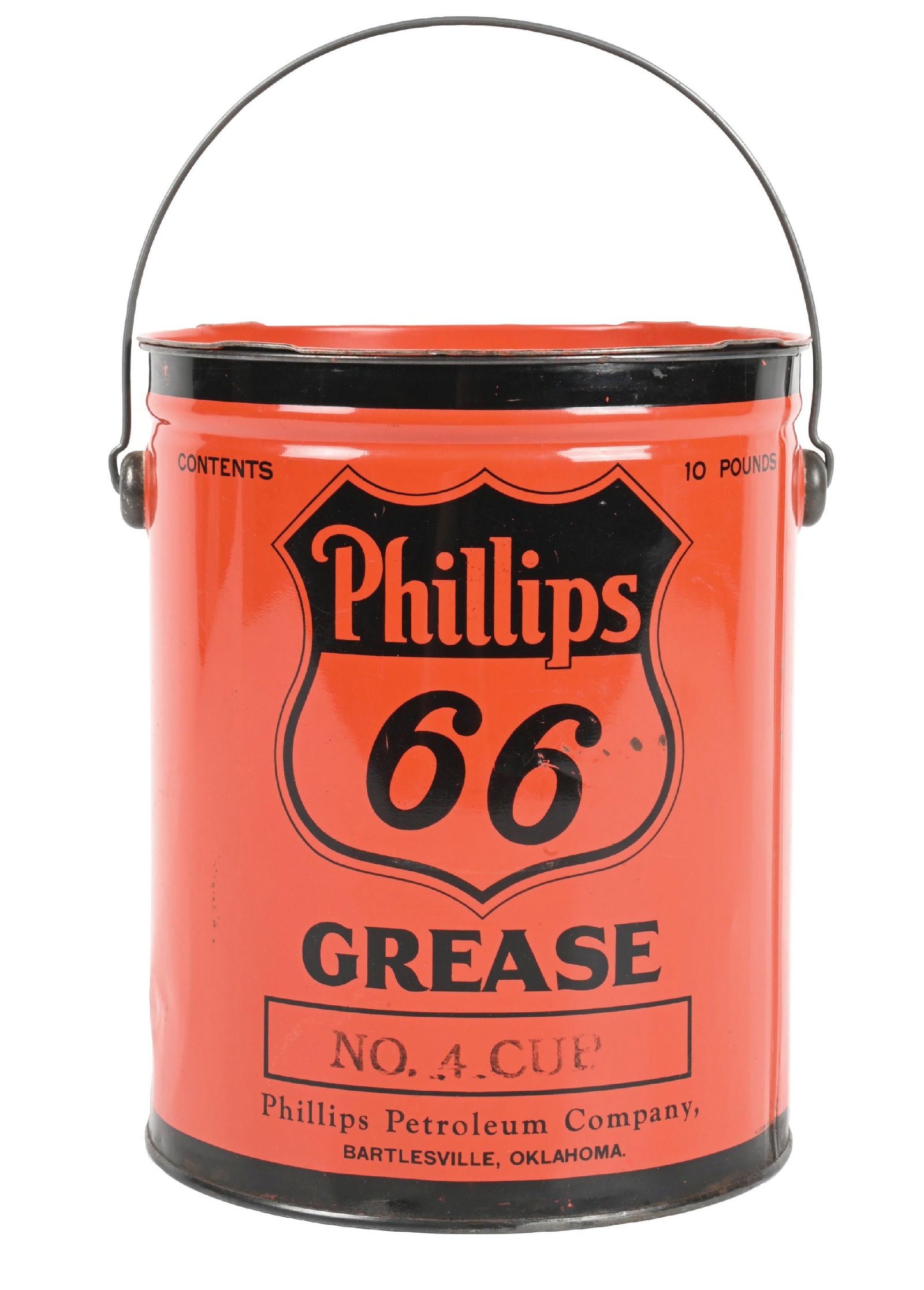 RARE PHILLIPS 66 GREASE TEN POUND CAN (1 of 4)
