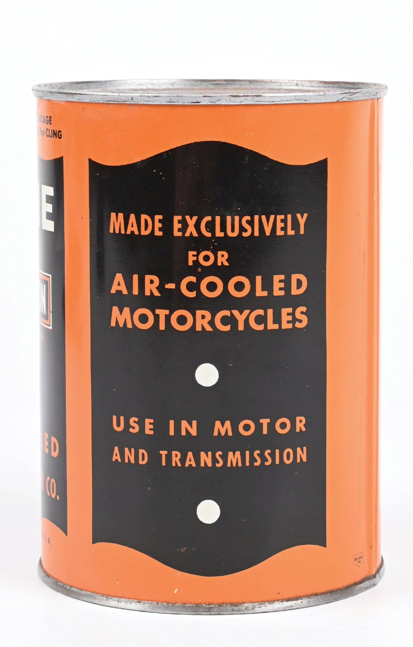 HARLEY-DAVIDSON MOTORCYCLES MOTOR OIL ONE QUART CAN - 2