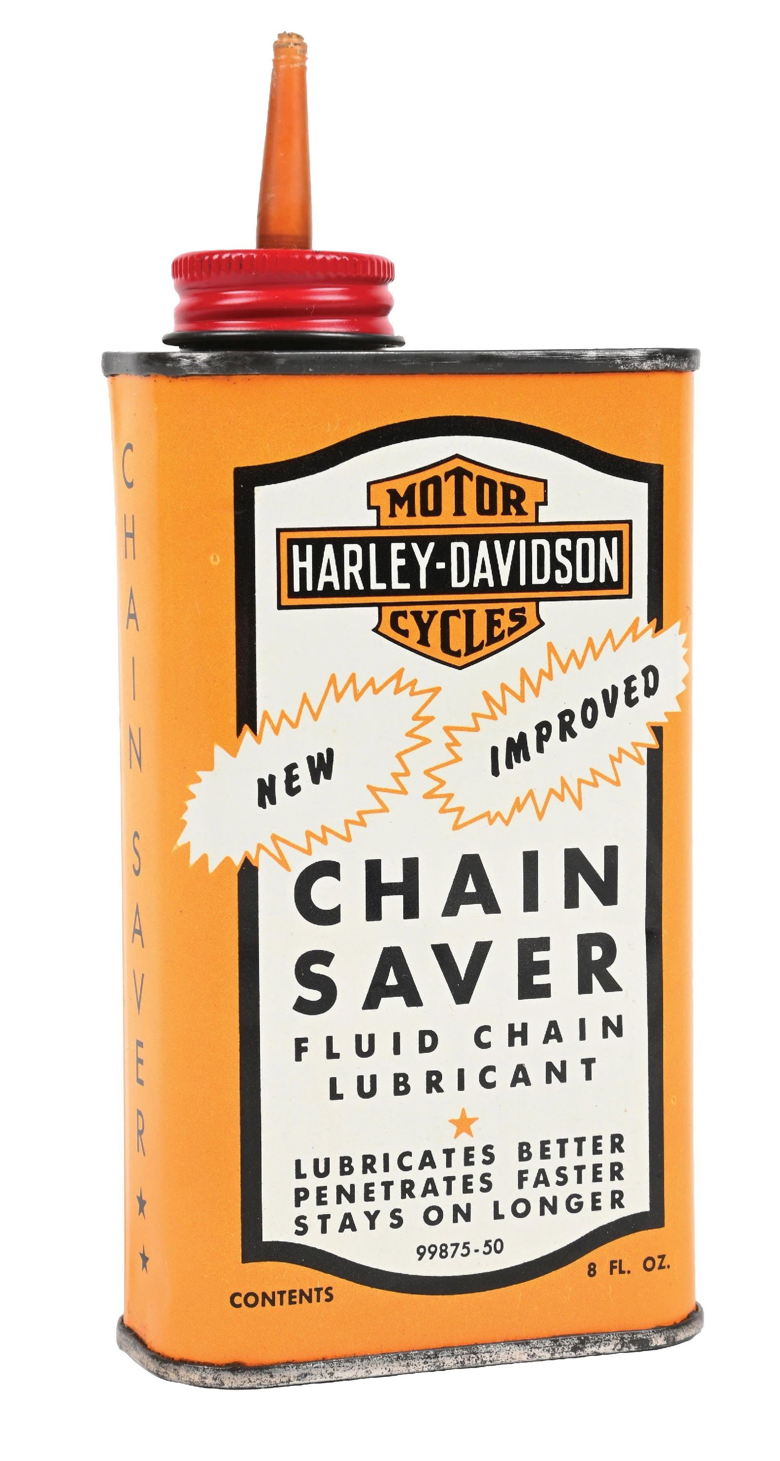 HARLEY-DAVIDSON MOTORCYCLES CHAIN SAVER 8 OZ. LUBRICANT CAN (1 of 4)