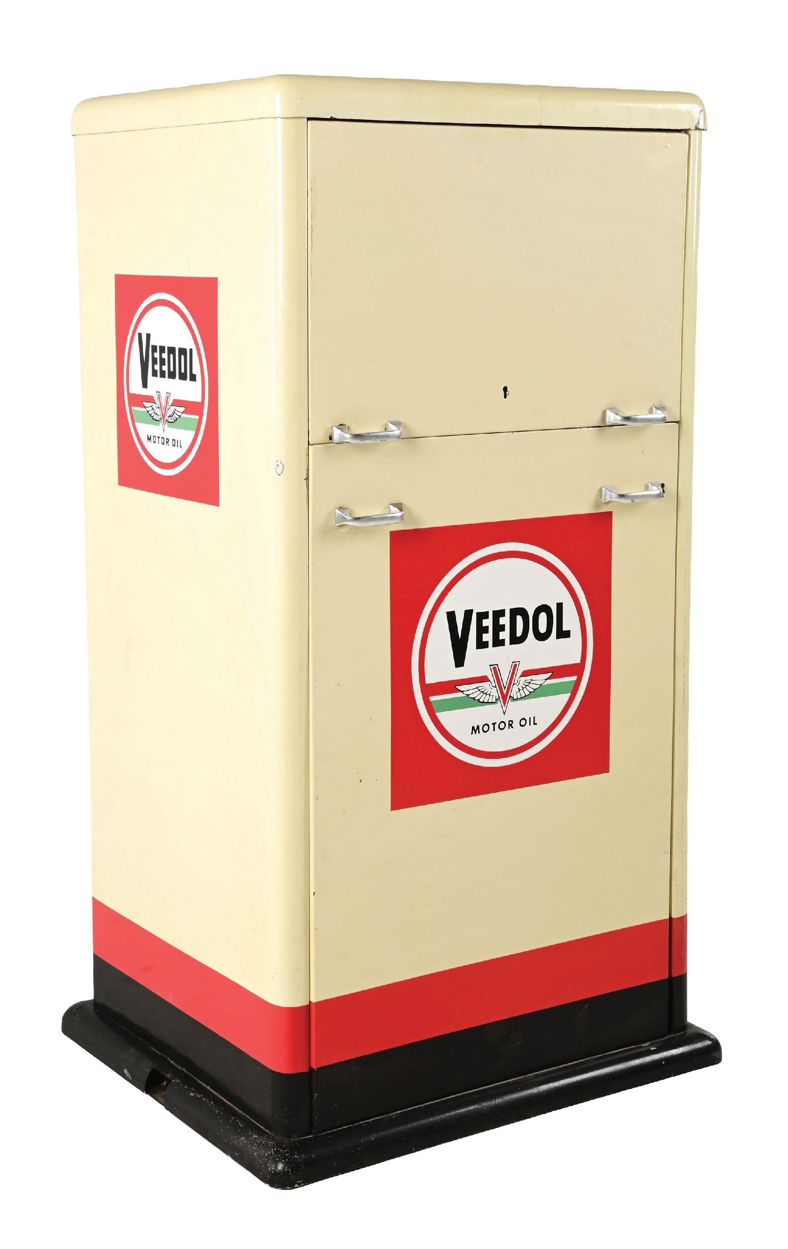 VEEDOL MOTOR OIL PORCELAIN SERVICE STATION CABINET (1 of 5)