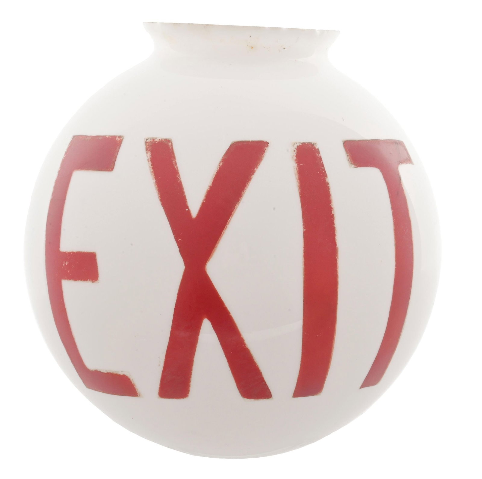 EXIT ONE-PIECE BAKED SPHERE GLOBE (1 of 2)