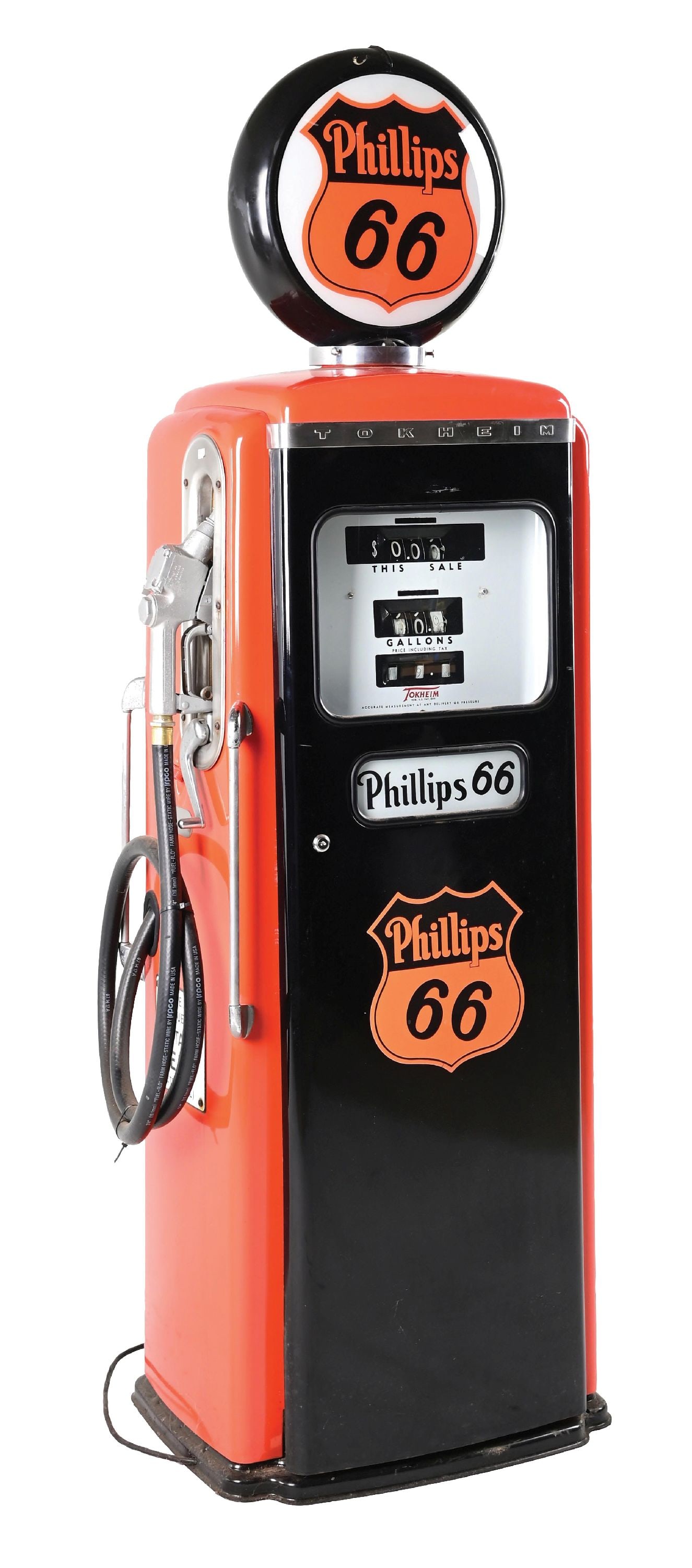 TOKHEIM MODEL 300 RESTORED IN PHILLIPS 66 GASOLINE (1 of 6)