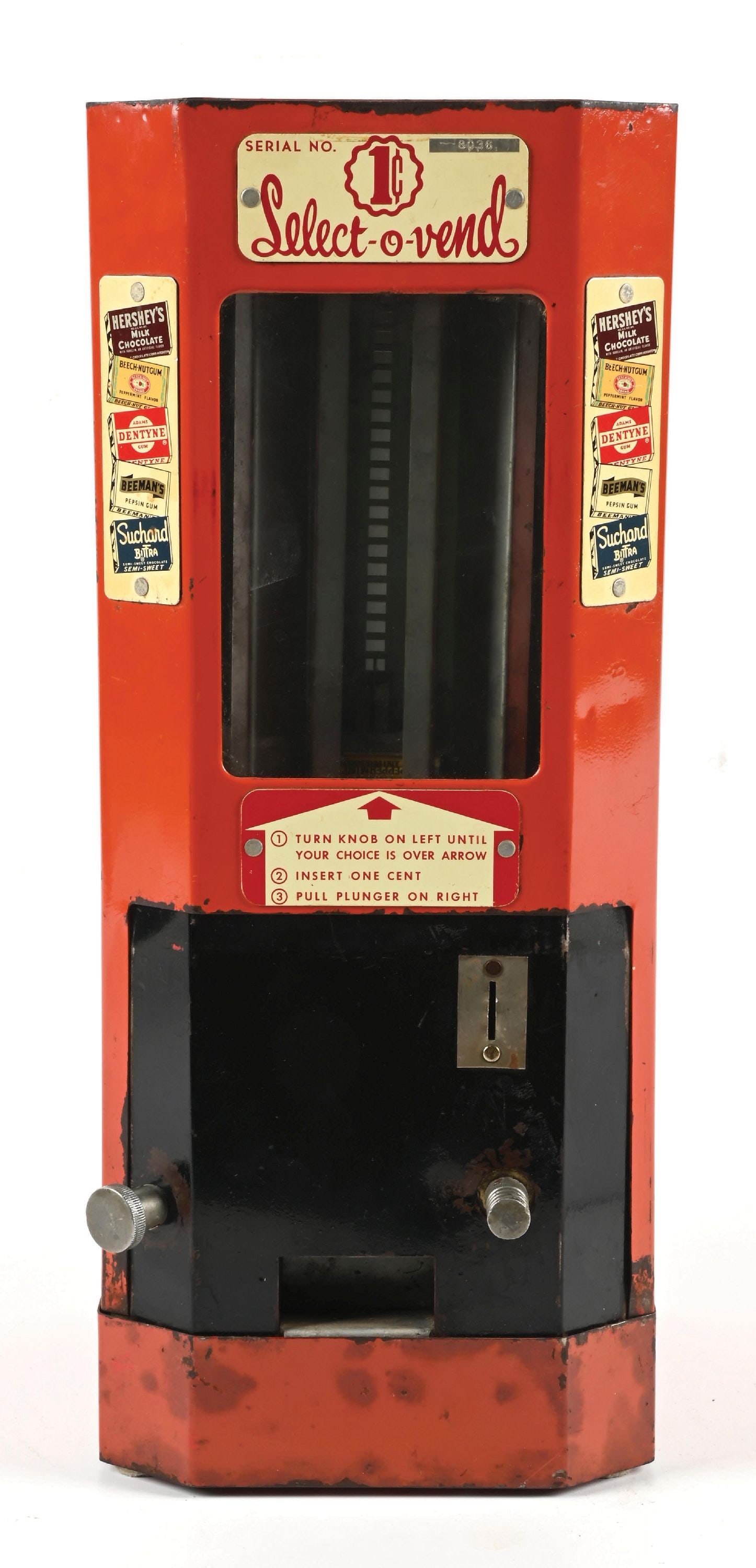 SELECT-O-VEND 1¢ CANDY & GUM VENDING MACHINE - 2