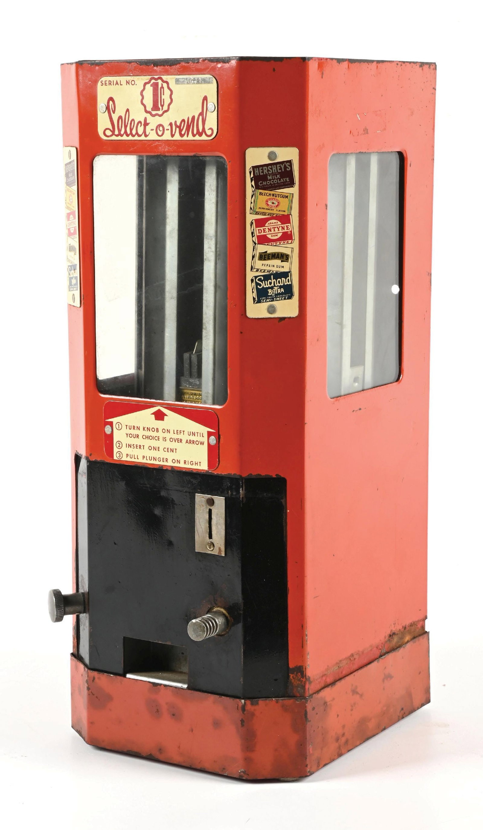 SELECT-O-VEND 1¢ CANDY & GUM VENDING MACHINE - 3