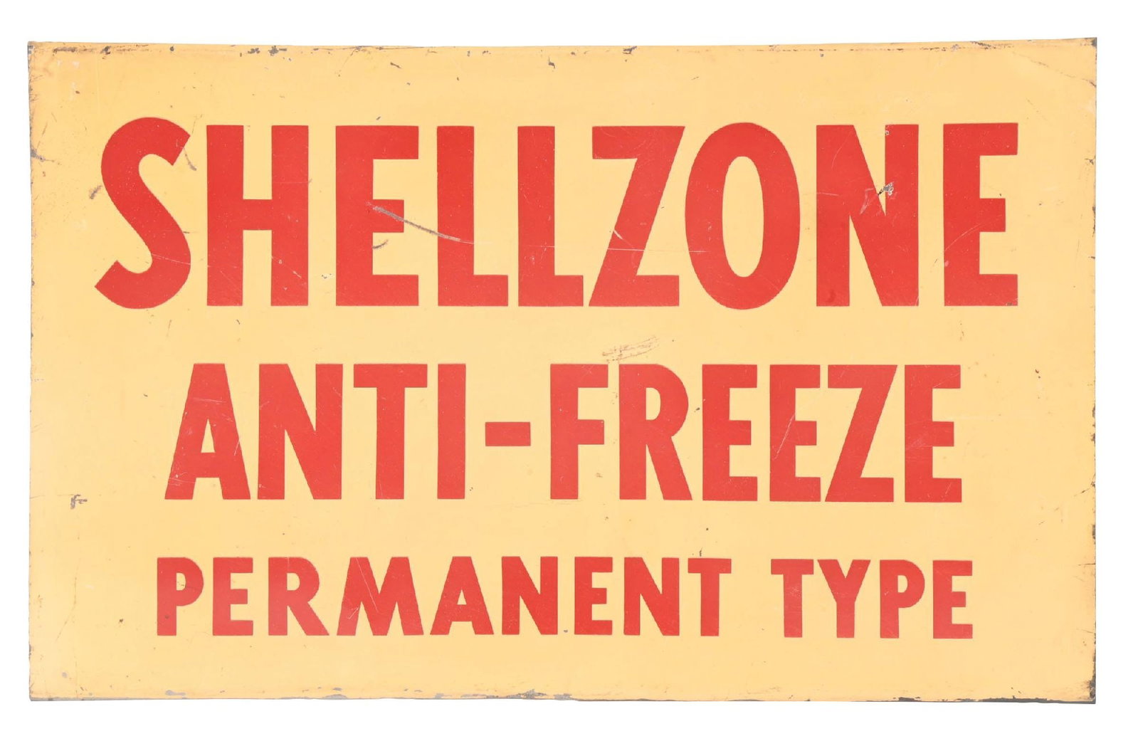 SHELLZONE ANTI-FREEZE PERMANENT TYPE TIN SIGN (1 of 5)