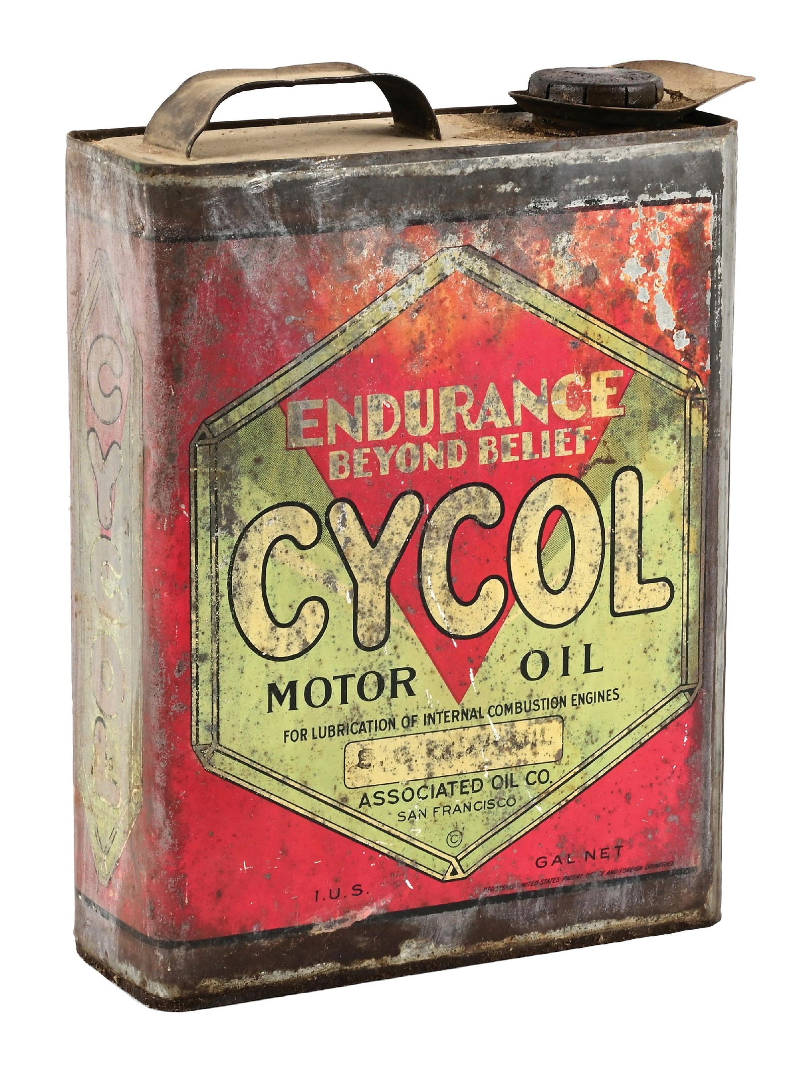 CYCOL MOTOR OIL ONE GALLON CAN (1 of 4)