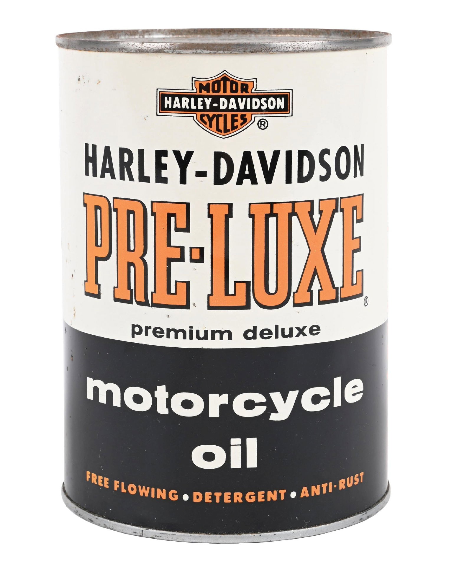 HARLEY-DAVIDSON PRE-LUXE MOTORCYCLE OIL ONE QUART CAN (1 of 6)