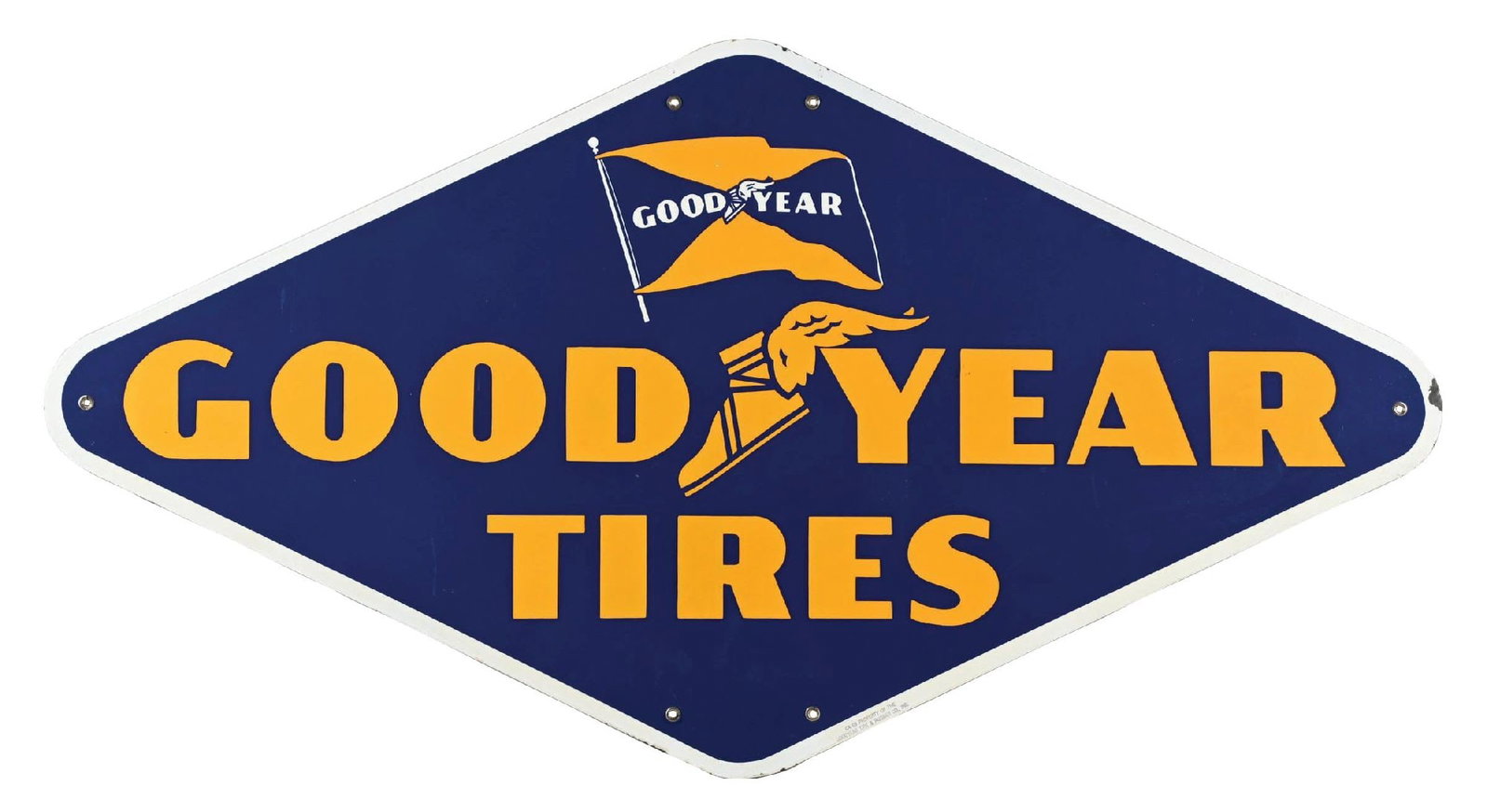 GOODYEAR TIRES PORCELAIN SIGN (1 of 2)