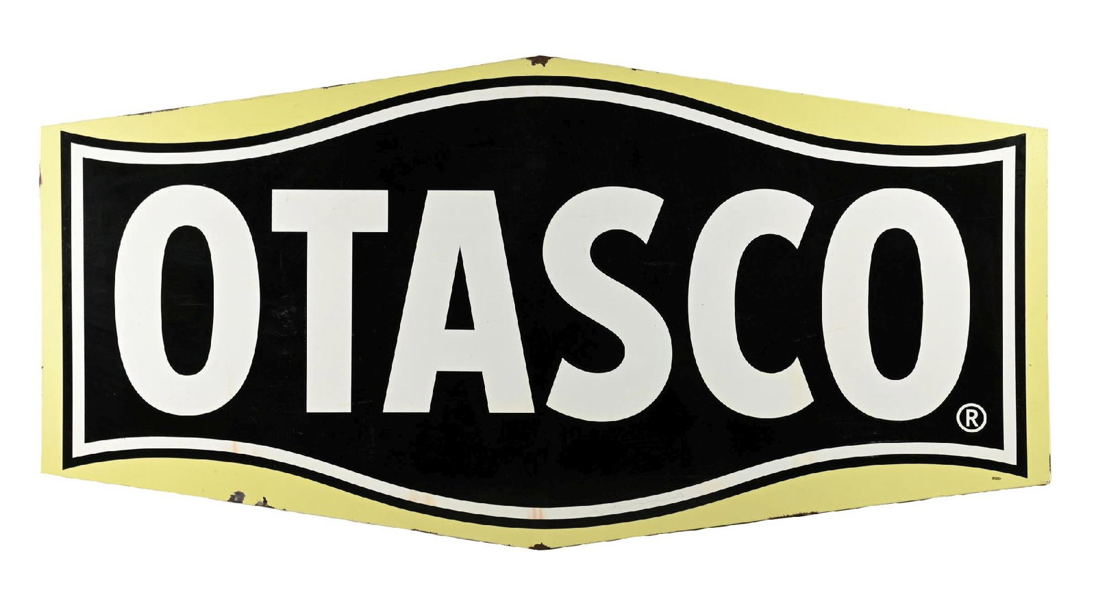 OTASCO PORCELAIN SIGN W/ COOKIE CUTTER EDGE (1 of 3)