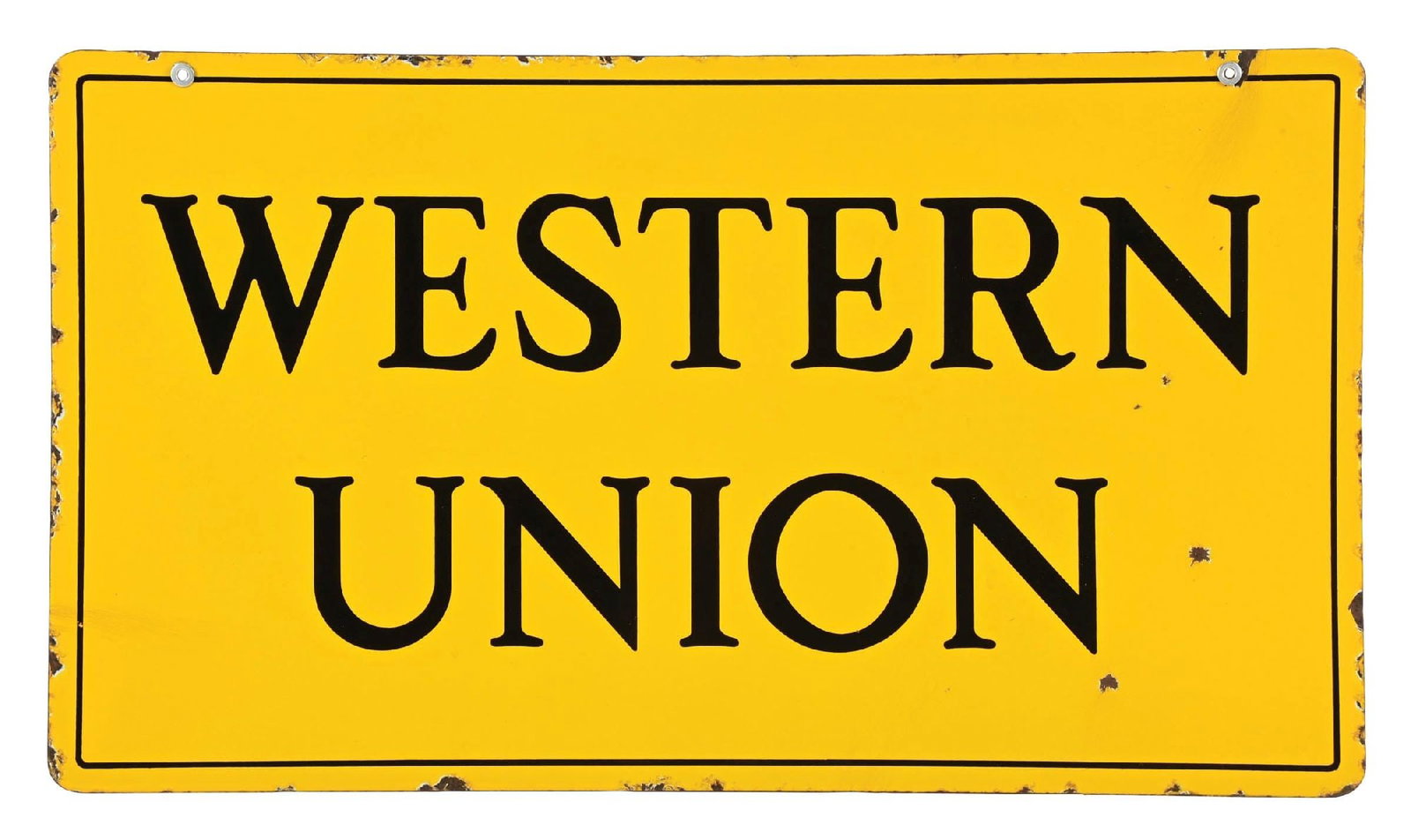 WESTERN UNION PORCELAIN SIGN (1 of 2)