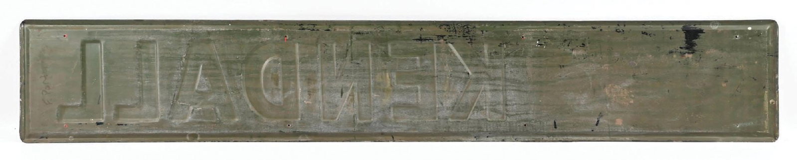 KENDALL MOTOR OILS EMBOSSED TIN SIGN - 3
