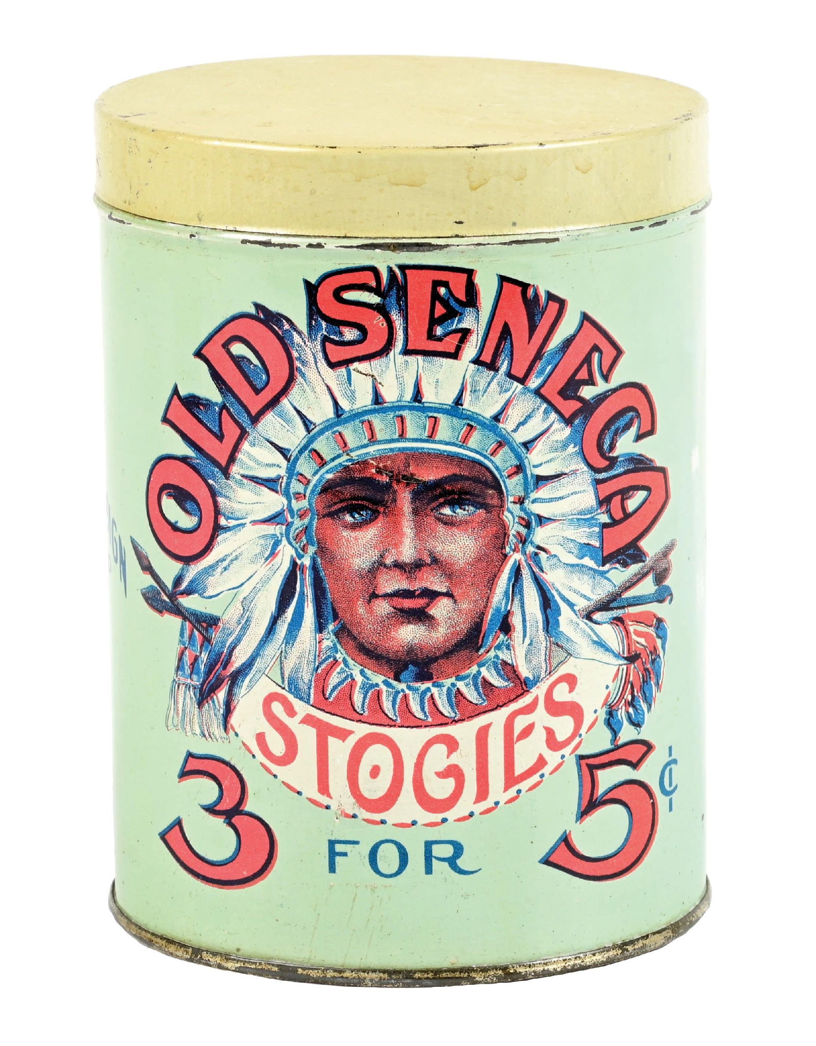 OLD SENECA STOGIES STORE DISPLAY CAN (1 of 6)