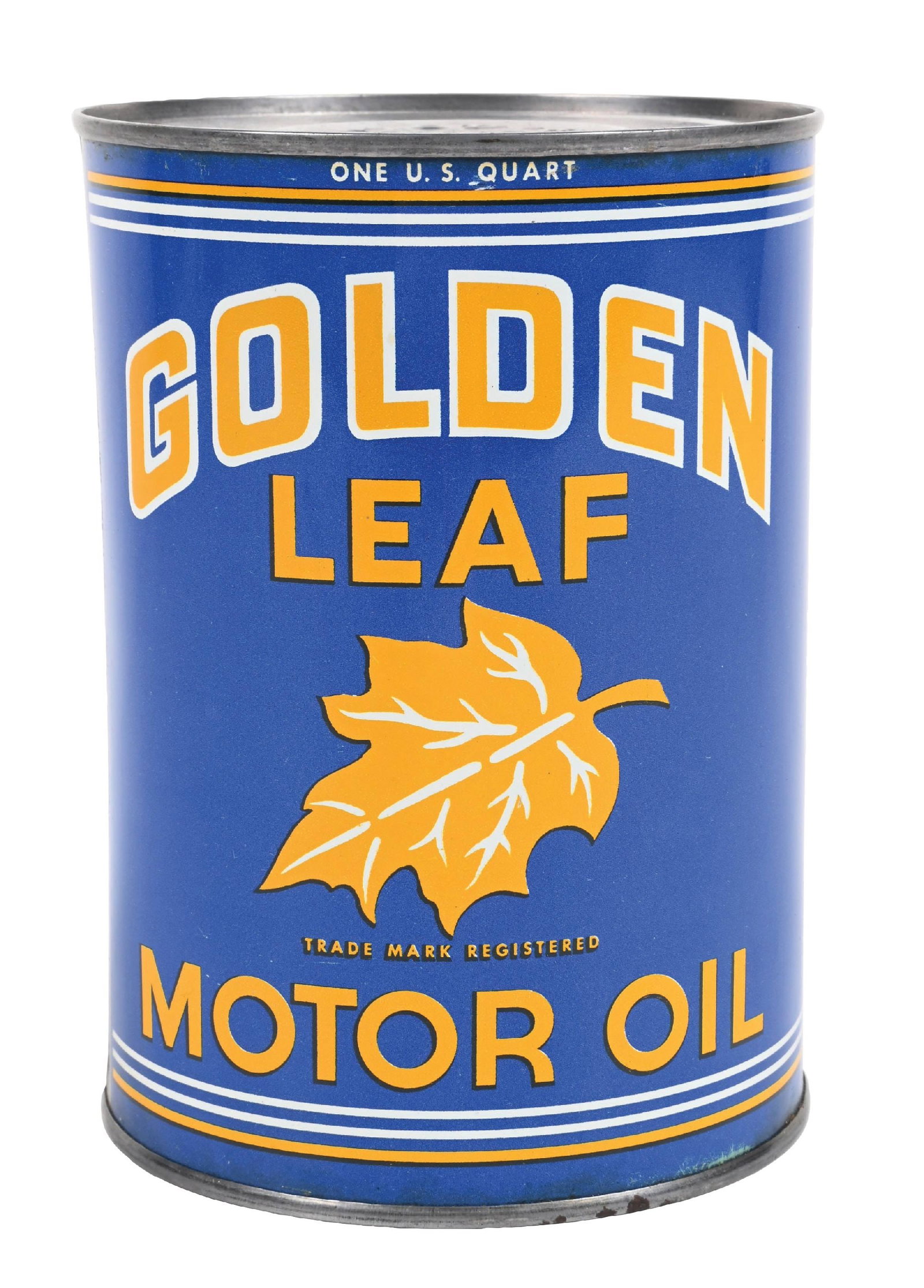 GOLDEN LEAF MOTOR OILS ONE QUART CAN (1 of 6)
