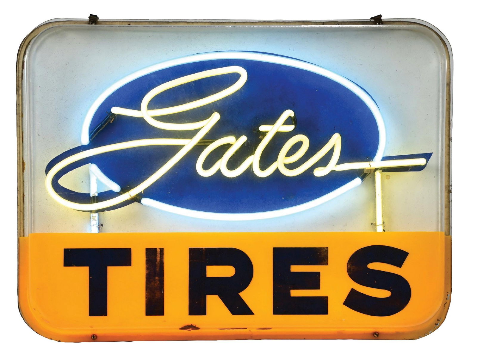 GATES TIRES NEON SERVICE STATION SIGN (1 of 3)