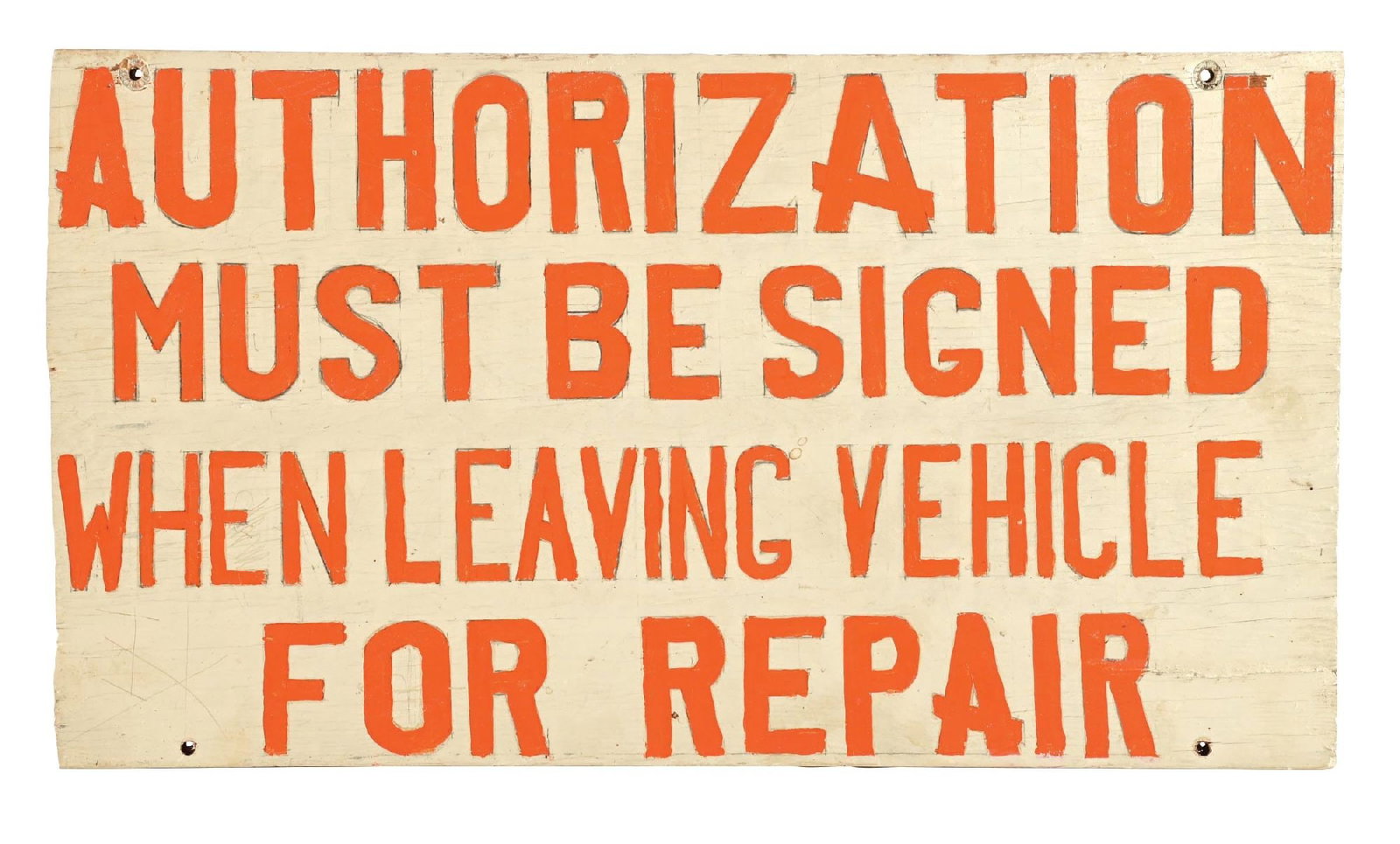 AUTHORIZATION FOR REPAIR PAINTED WOOD SIGN (1 of 2)