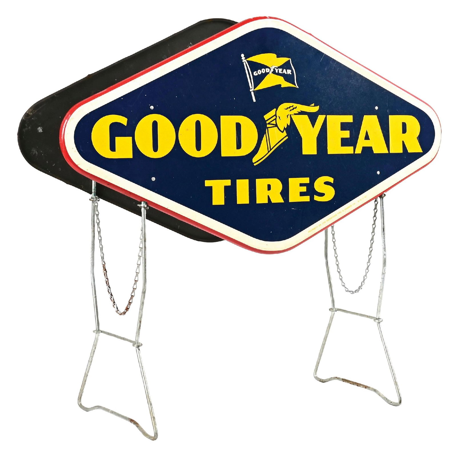 GOODYEAR TIRES TIN SERVICE STATION TIRE DISPLAY (1 of 5)
