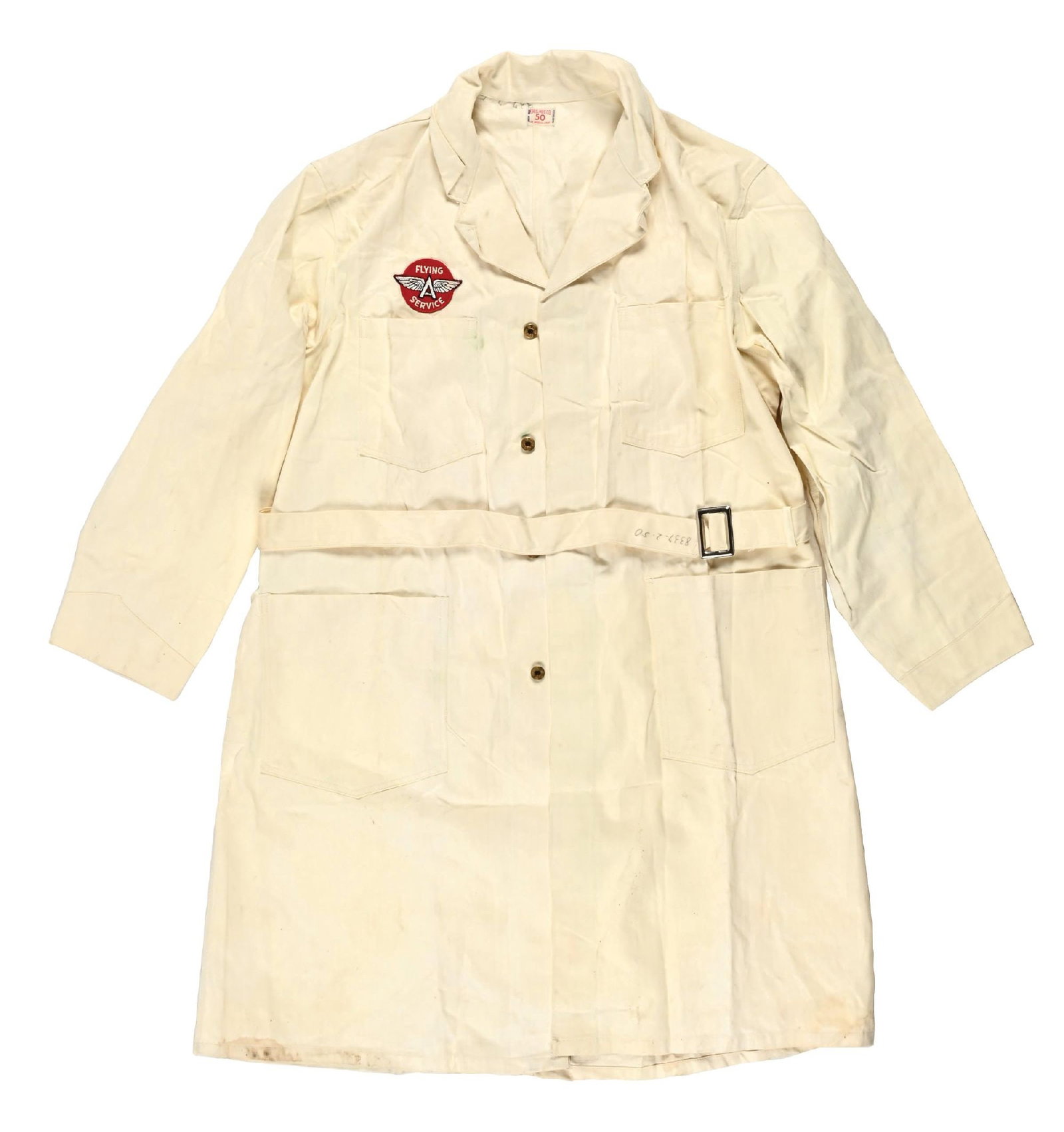 ORIGINAL FLYING A KWB SERVICE STATION UNIFORM COAT (1 of 5)