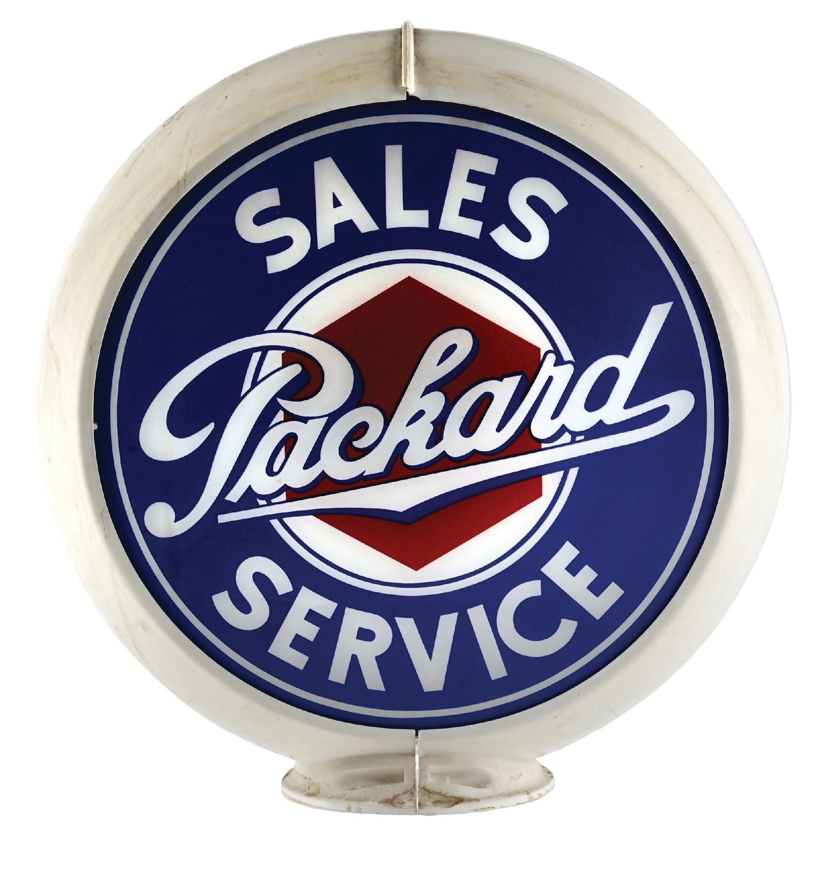 PACKARD SALES & SERVICE COMPLETE 13.5" REPRODUCTION GLOBE ON CAPCO BODY (1 of 4)