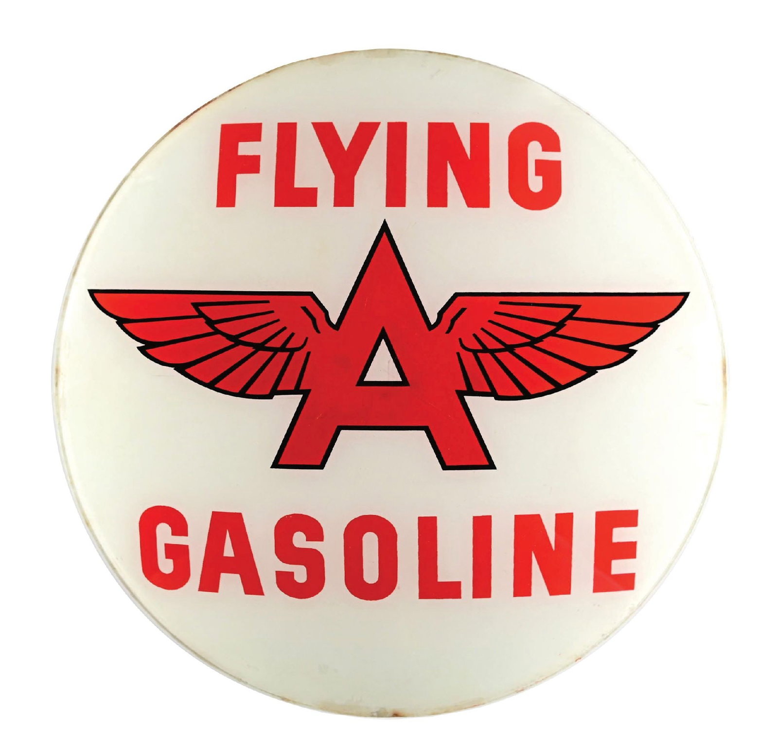 FLYING A GASOLINE SINGLE 15" GLOBE LENS (1 of 2)