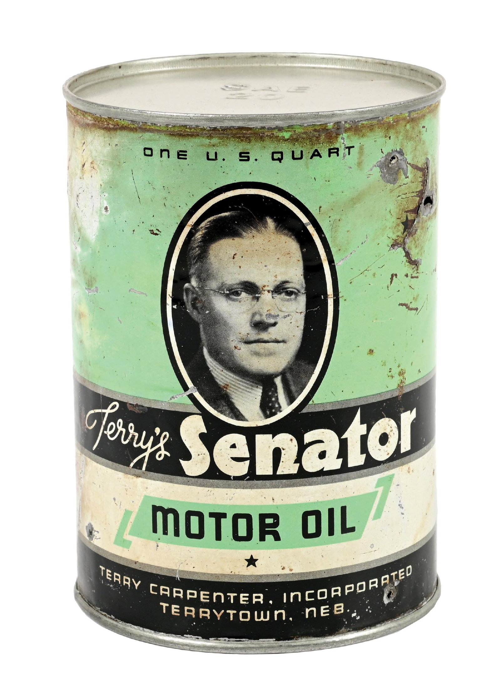 TERRYS SENATOR MOTOR OIL ONE QUART CAN (1 of 6)