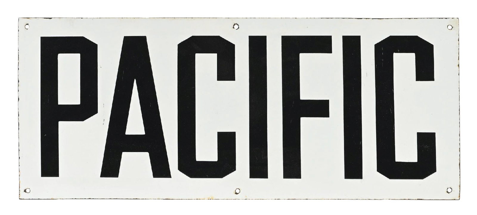 PACIFIC PORCELAIN SIGN (1 of 2)