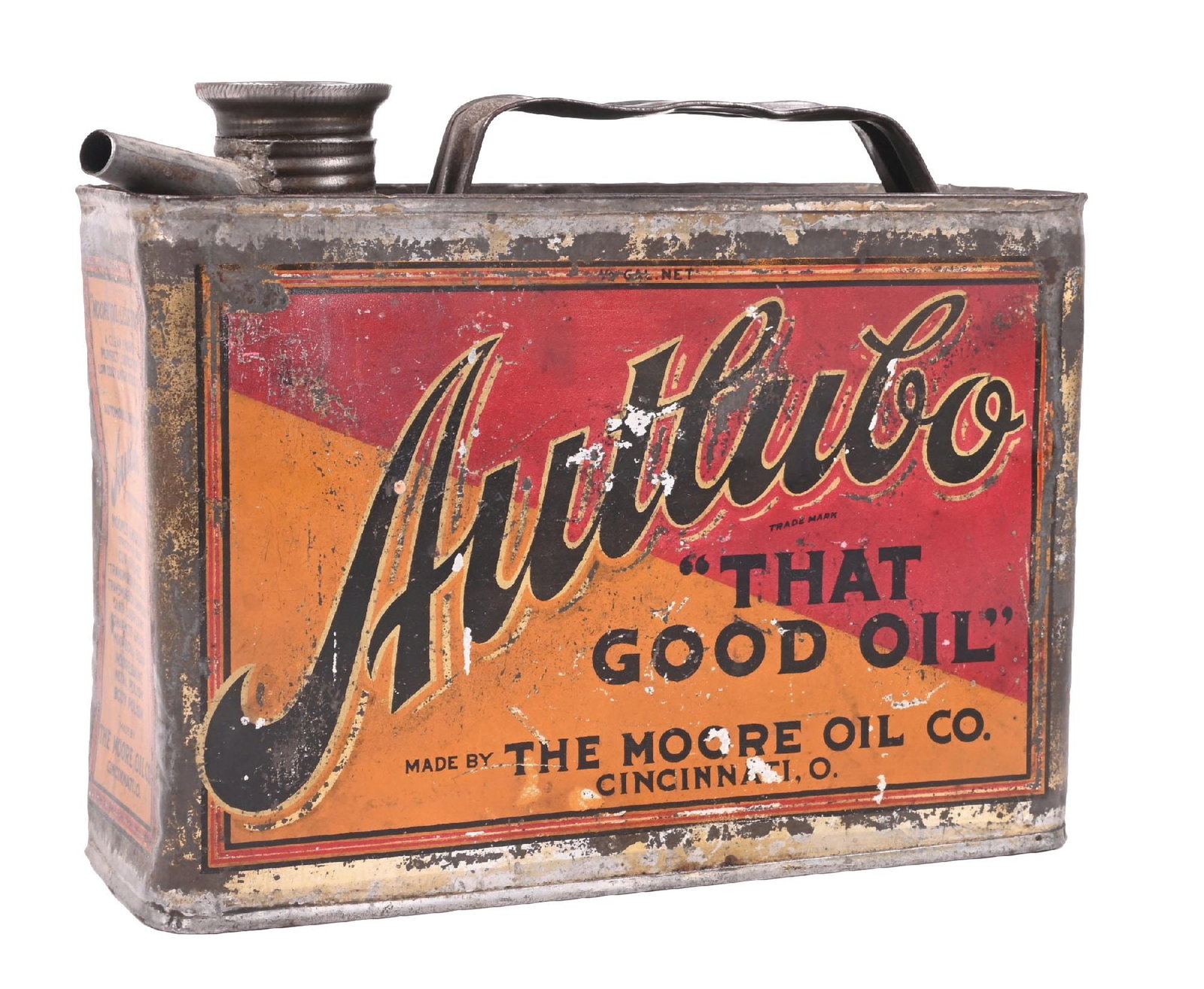 AUTLUBO "THAT GOOD OIL" HALF GALLON OIL CAN (1 of 6)