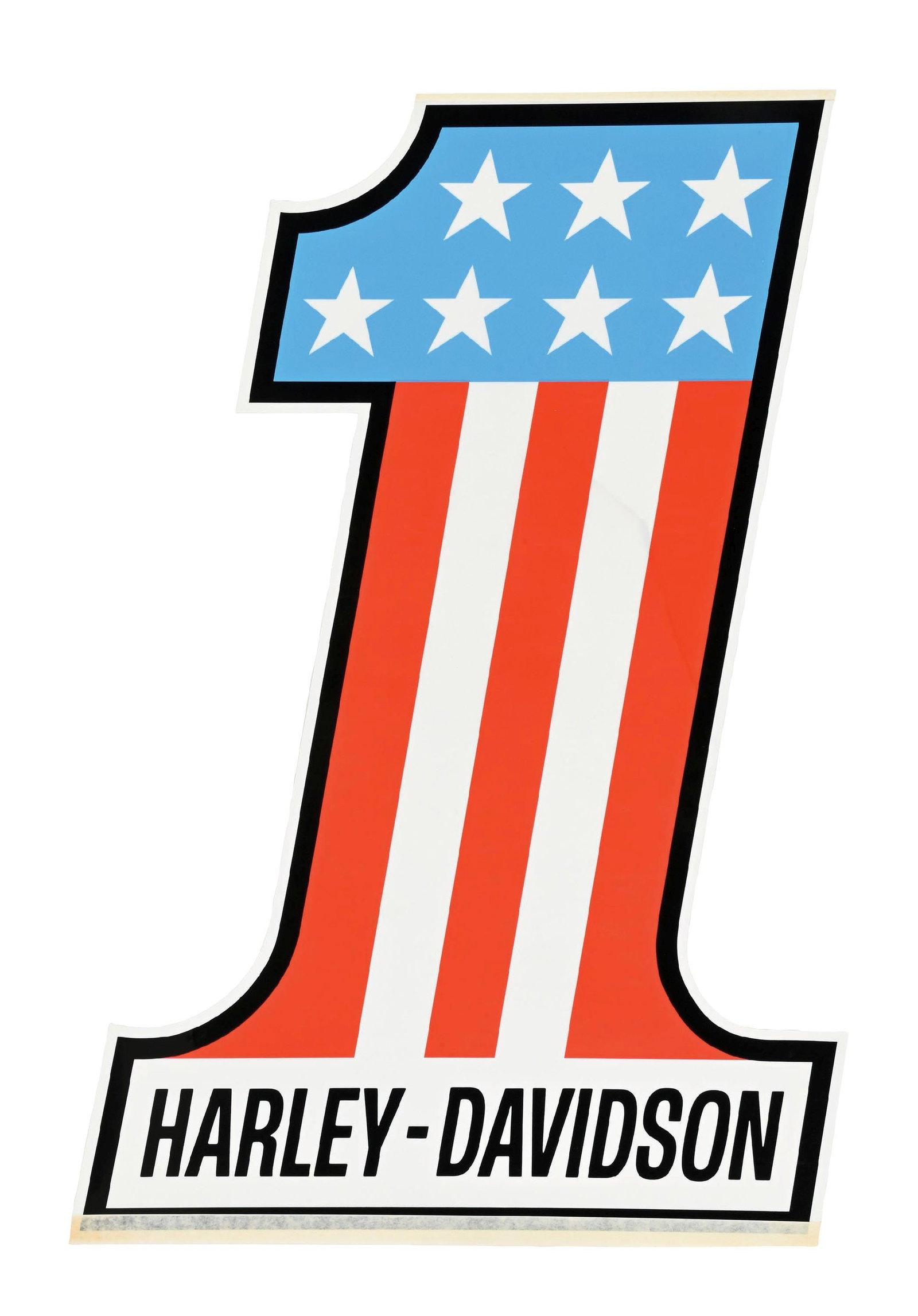 HARLEY DAVIDSON MOTORCYCLES ACRYLIC DISPLAY POSTER (1 of 2)