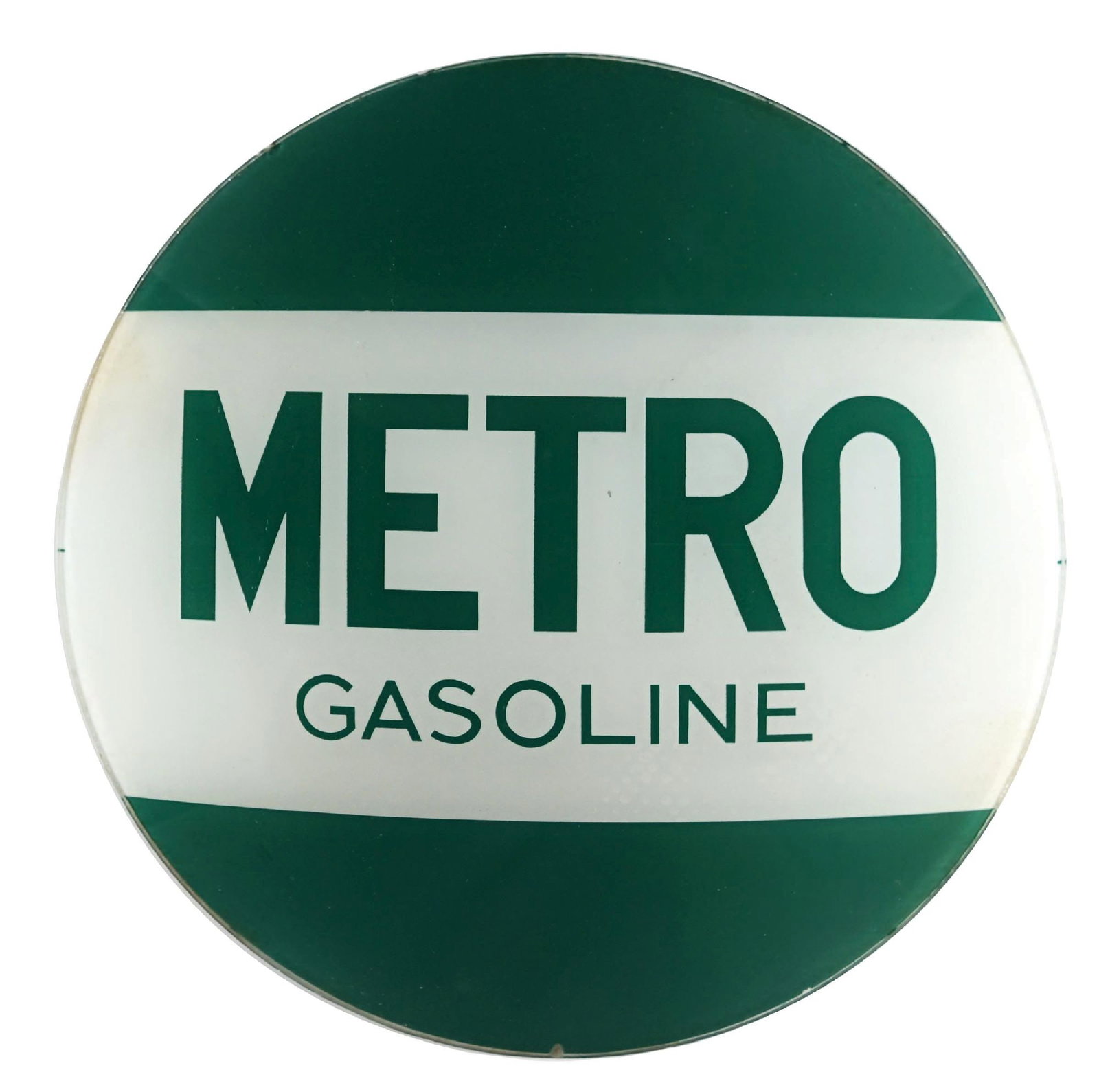 METRO GASOLINE SINGLE 15" GLOBE LENS (1 of 2)