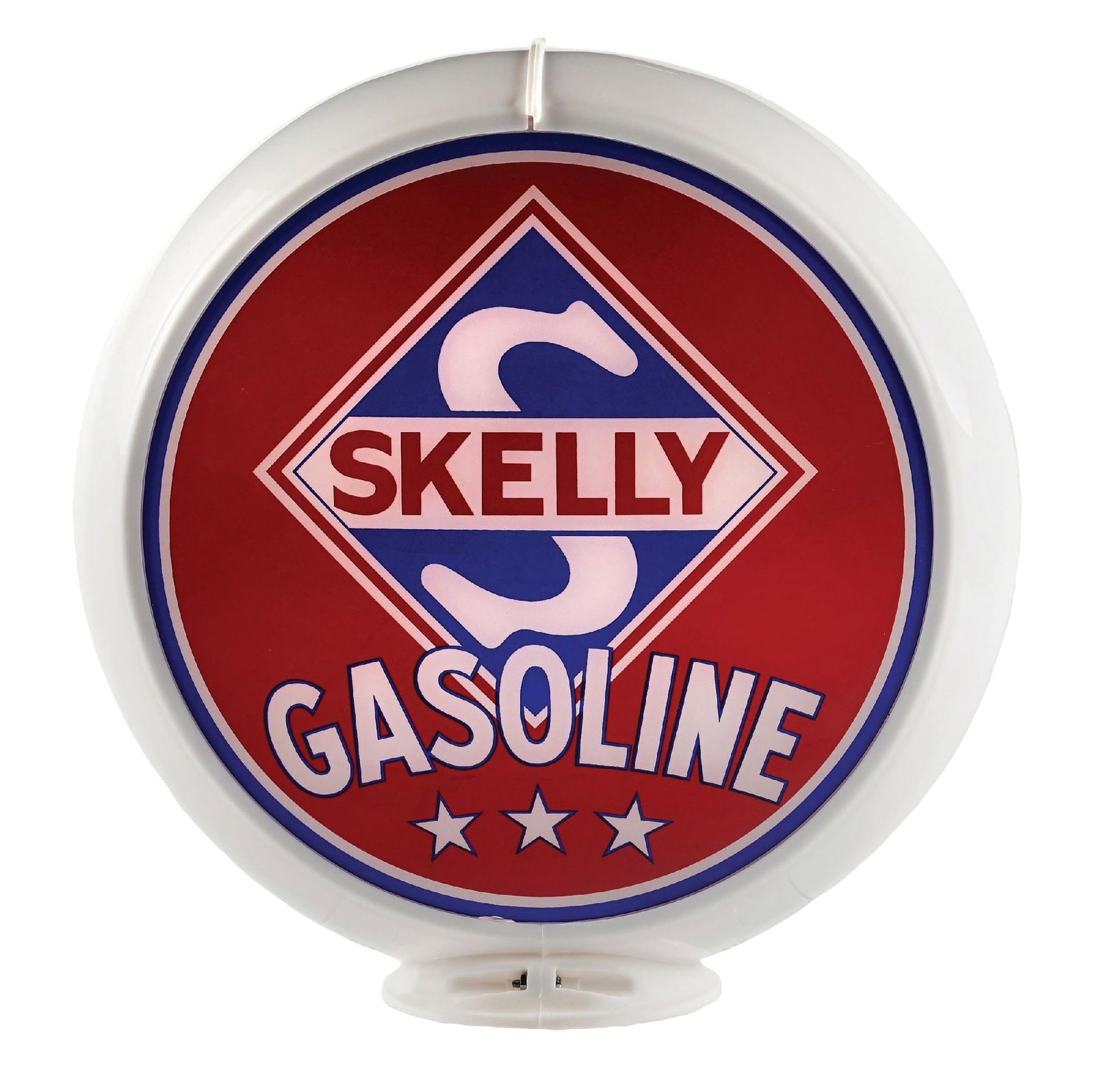 SKELLY GASOLINE COMPETE 13.5" GLOBE ON CAPCO BODY (1 of 4)