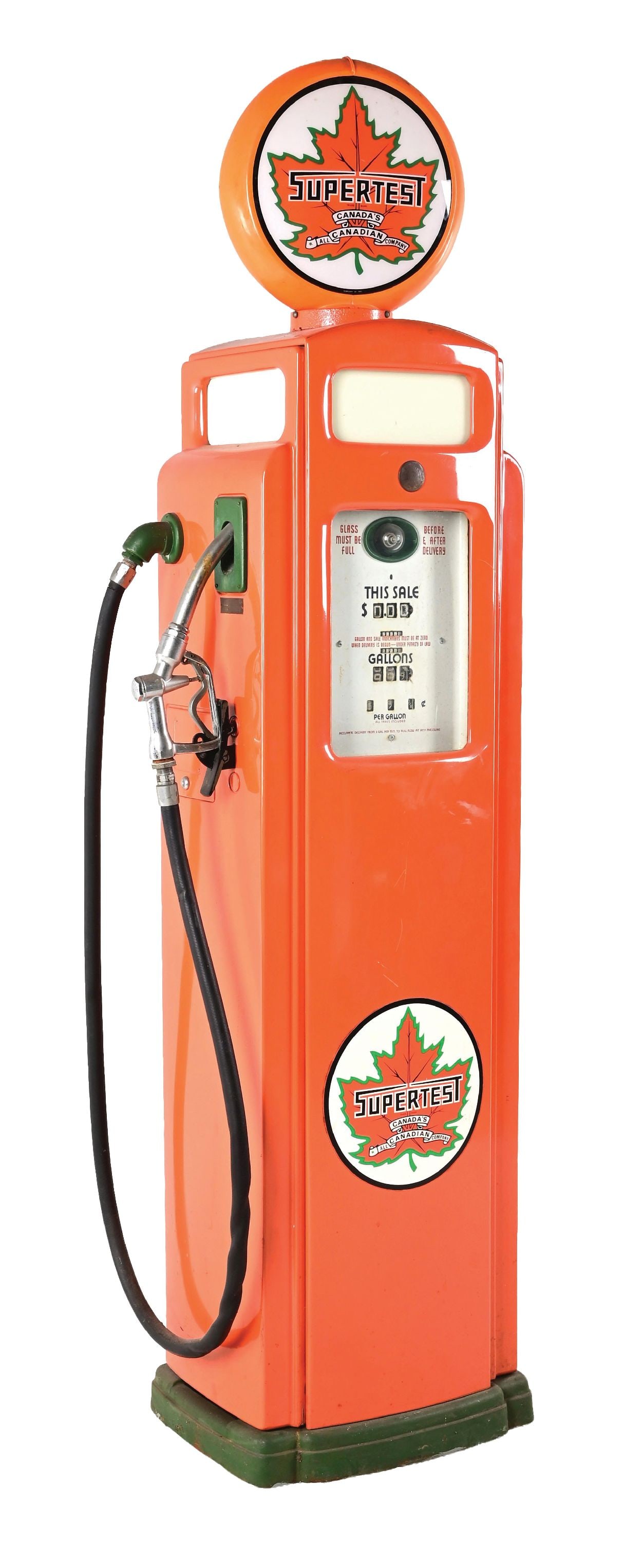BENNETT GAS PUMP RESTORED IN SUPERTEST GASOLINE (1 of 6)