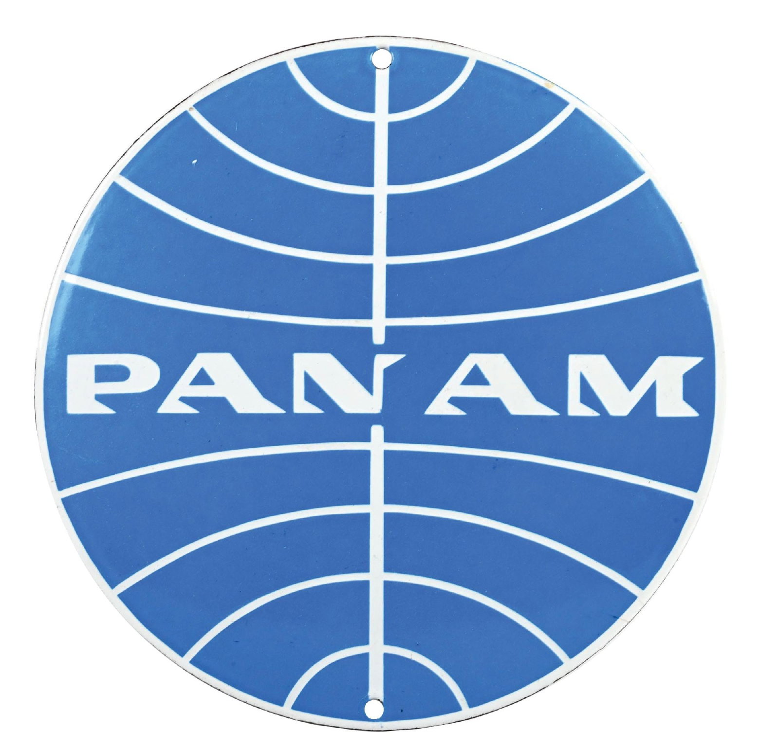 PAN AM AIRLINES PORCELAIN SIGN (1 of 2)