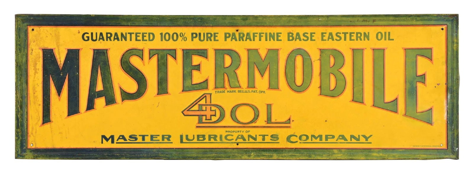 MASTERMOBILE EMBOSSED TIN SIGN (1 of 3)