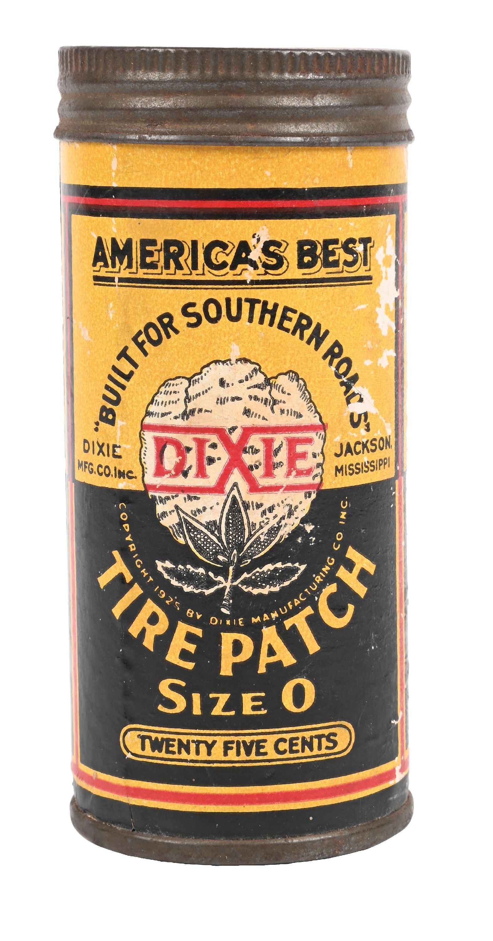 RARE DIXIE TIRE PATCH KIT W/ COTTON GRAPHIC (1 of 6)