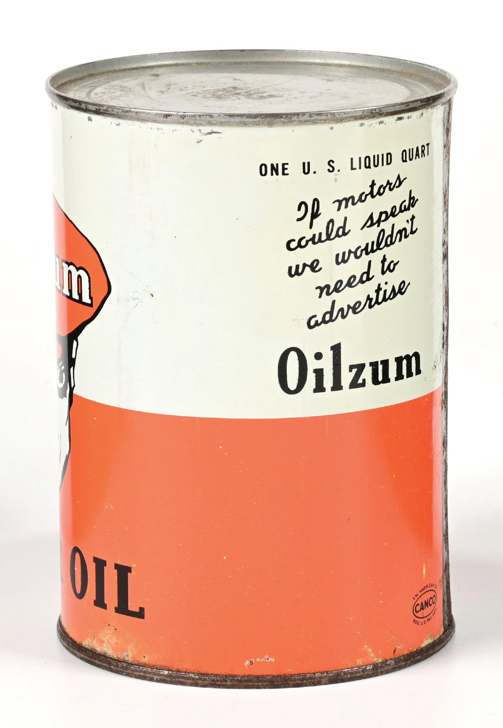 OILZUM MOTOR OIL ONE QUART CAN - 4