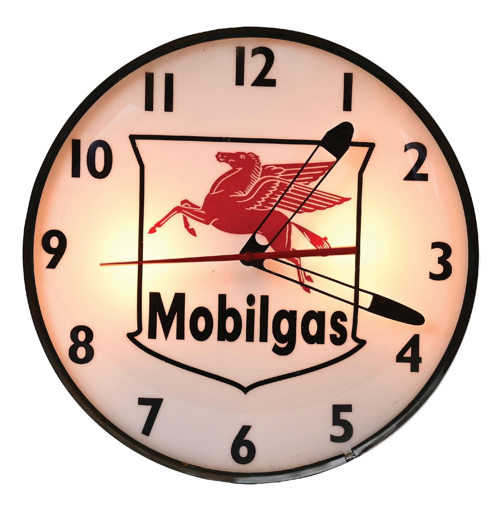 MOBILGAS LIGHT UP WALL CLOCK (1 of 3)