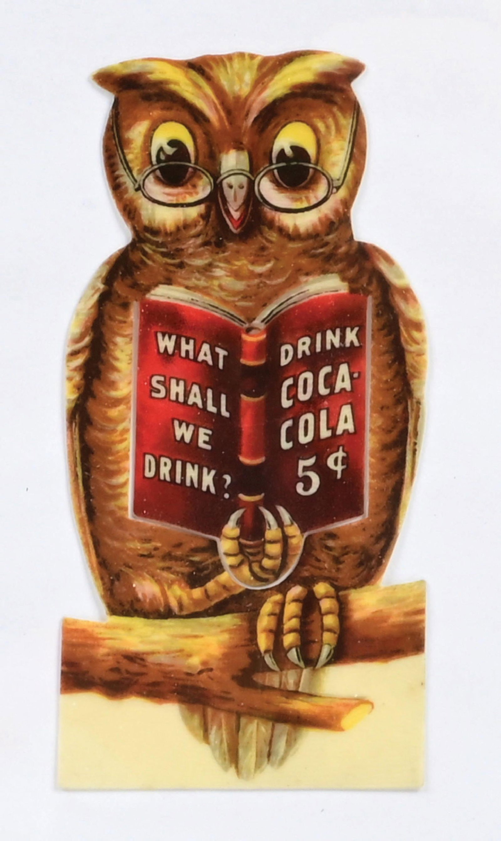 1908 COCA-COLA OWL BOOKMARK - 2