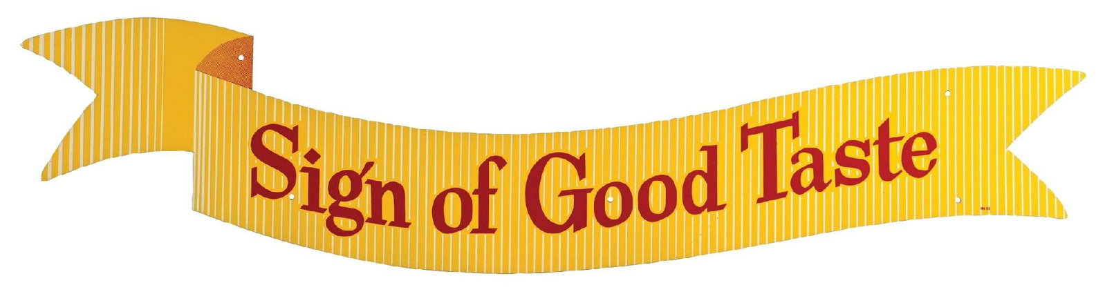 SIGN OF GOOD TASTE COCA-COLA RIBBON SIGN (1 of 2)