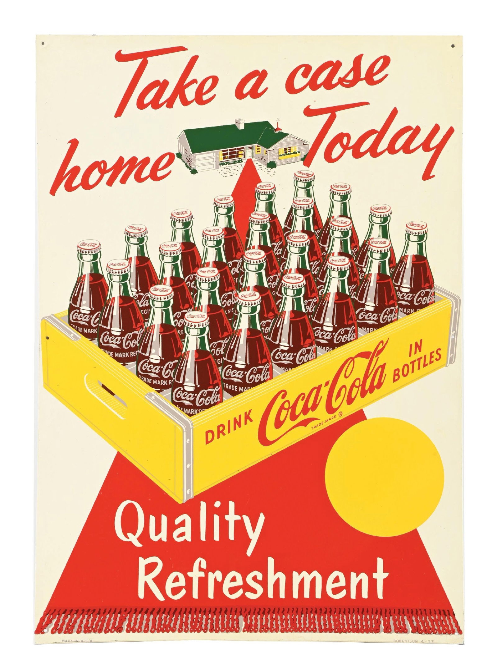 COCA-COLA "TAKE A CASE HOME TODAY" RED CARPET SIGN (1 of 4)
